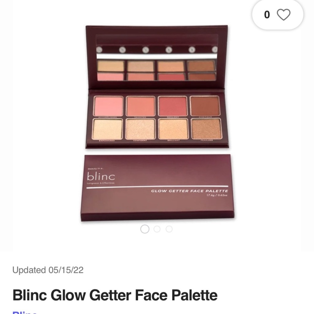 Blinc glow getter face palette